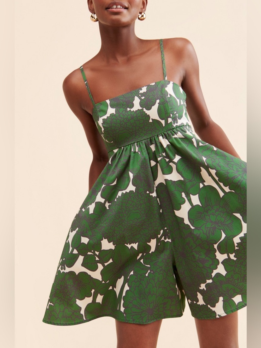 Anthropologie hutch Floral Bandeau Romper size small